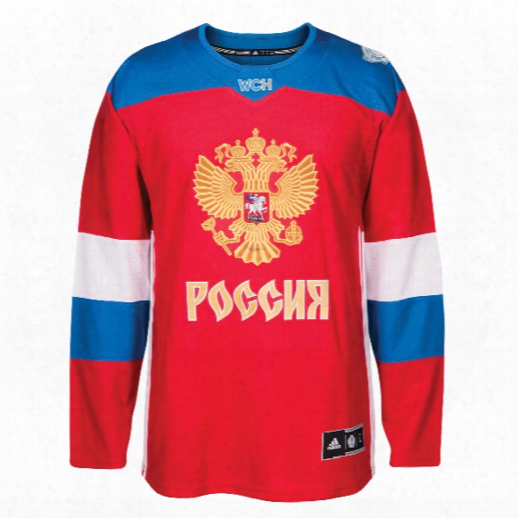 Russia Hockey 2016 World Cup Of Hockey Premier Replica Red Jersey
