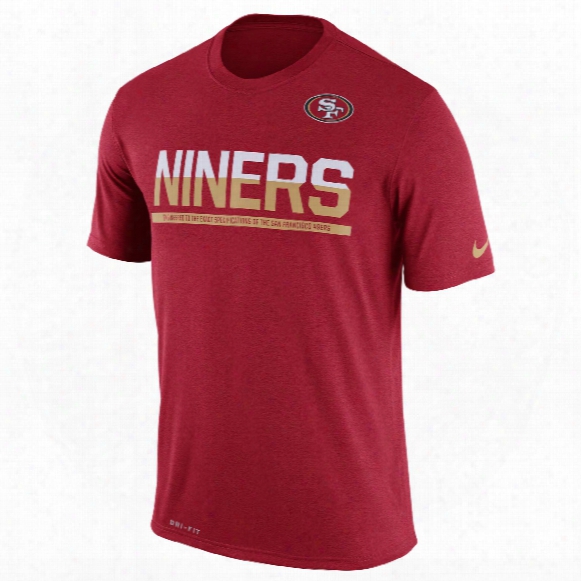 San Francisco 49ers Nfl Nike Team Practice Light Speed Dri-fit T-shirt