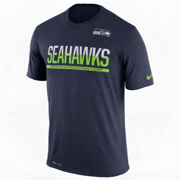 Seattle Seahawks Nfl Nike Team Practice Light Speed Dri-fit T-shirt