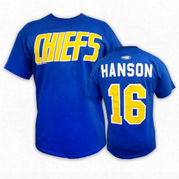 *slapshot* Charleston Chiefs #16 Jack Hanson T-shirt