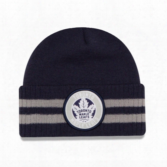 Toronto Maple Leafs New Era Nhl Cuffed 2 Striped Remix Hat