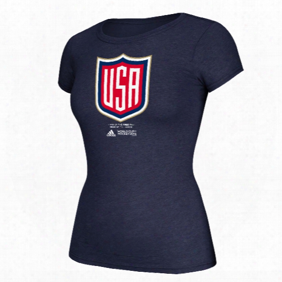 Usa Hockey 2016 World Cup Of Hockey Women's Cap Sleeve Primary Logo Go To