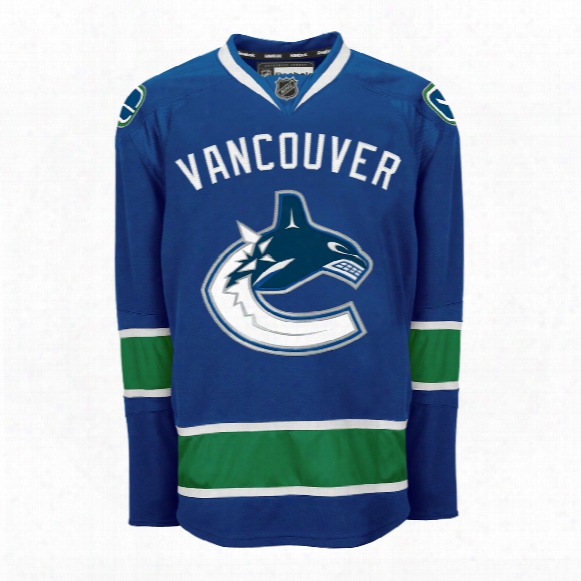 Vancouver Canucks Reebok Edge Authentic Home Nhl Hockey Jersey (made In Canada)