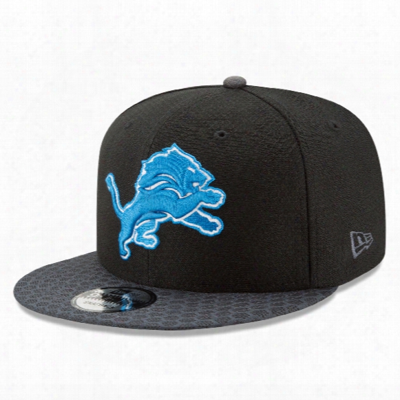 Detroit Lions New Era 9fifty Nfl 2017 Sideline Snapback Cap - Black