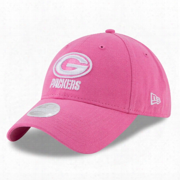 Green Bay Packers Nfl Women's Preferred Pick Relaxed Fit 9twenty Cap - Pink
