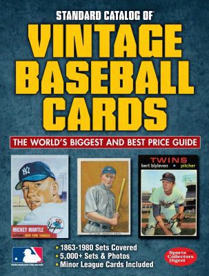 Standard Catalog Of Vintage Baseball Cards