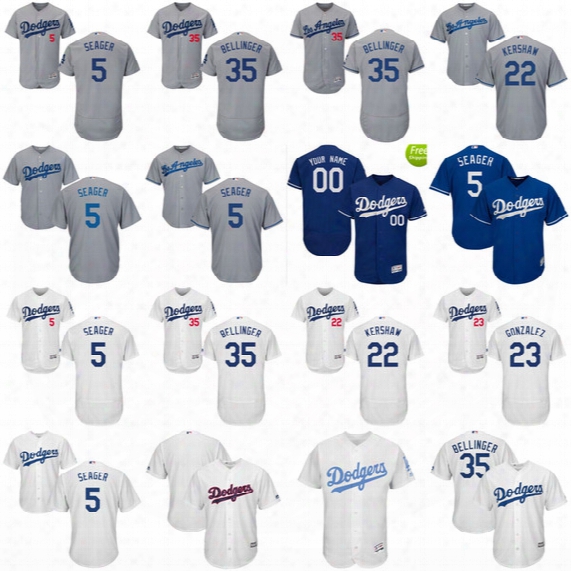 #35 Cody Bellinger 2017 Stars & Stipes Los Angeles Dodgers 5 Corey Seager 22 Clayton Kershaw Adrian Gonzalez Chase Utley Baseball Jerseys