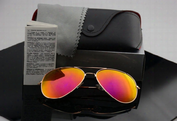 High Quality Polarized Lens Pilot Fashion Sunglasses For Men And Women Brand Designer Vintage  Sport Sun Glasses With Case And Box
