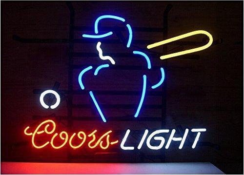 Brand New Coors Light Mlb Baseball Sport Glass Neon Sign Beer Light 36&quot;x24&quot;