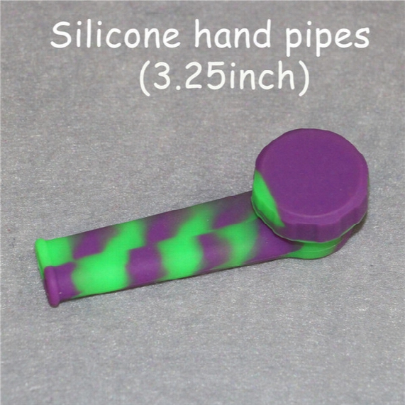 New Arrival 3.25 Inches Silicone Smoking Silicone Pipe Hand Pipe Unbreakable Portable Hand Pipe Silicone Bong Free Shipping