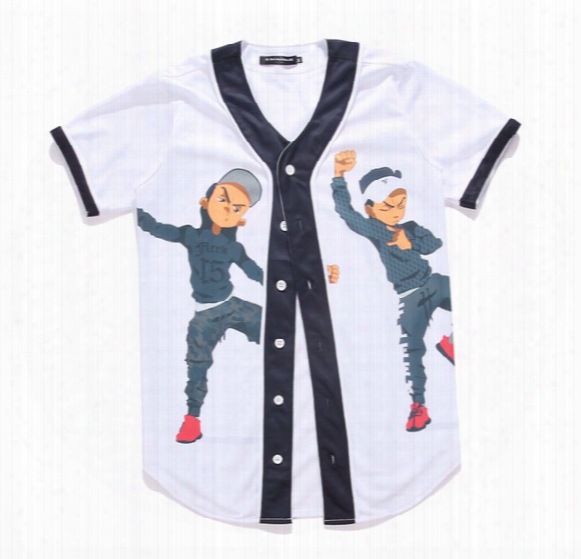 New Arrival Fashion Hip Hop Dancing Guys Jersey 3d All Over Print Baseball T-shirt Summer Men Cool Sport Streetwear Tops Clothes