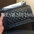 High Quality 25.5CM Black Lampskin Caviar Genuine Leather Flap Shoulder Bag Famous Brand Designer Handbags Women Bags Vintage Silver Chain
