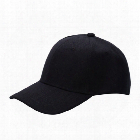 Wholesale- High Quality Men / Women Plain Solid Color Baseball Cap Curved Visor Hat Adjustable Size