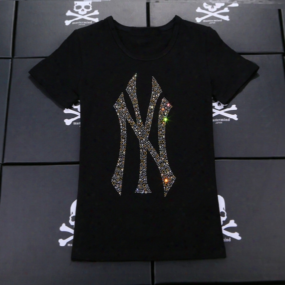 2017 New York T-shirt Ny Tee Men Hip-hop T Shirt Baseball Service Yeezus Short Sleeve Top Quality