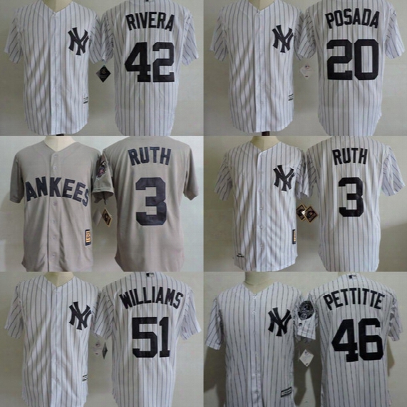 #54 Aroldis Chapman Babe Ruth Aaron Judge Jorge Posada Gary Sanchez Mariano Rivera Bernie Williams Andy Pettitte New York Yankees Jerseys