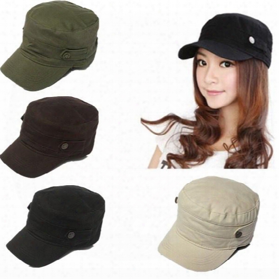New 2015 Women Men Snapback Vintage Army Hat Cadet Military Patrol Cap Adjustable Outdoor Baseball Cap Unisex Hats