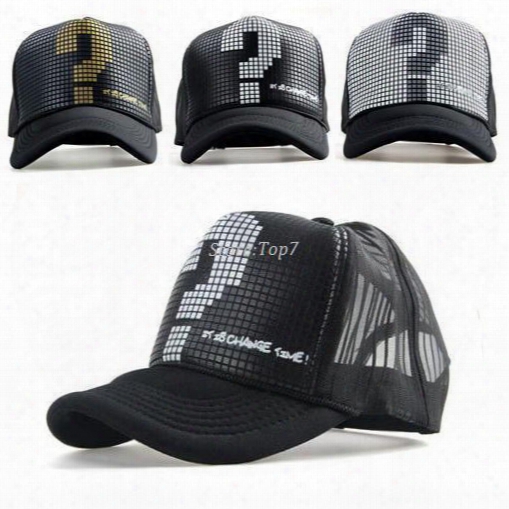 Snapback Mesh Baseball Outdoor Summer Sports Hat Trucker Cap Men Net Cap Hiphop Visor Sunbonnet Hat For Women Truck Unisex B221