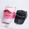 New Women Cat Baseball Cap With Cute Cat Ears Curved Brim Snapback Hat Cat Face Pearl Cotton Caps Outdoor Mesh Hats
