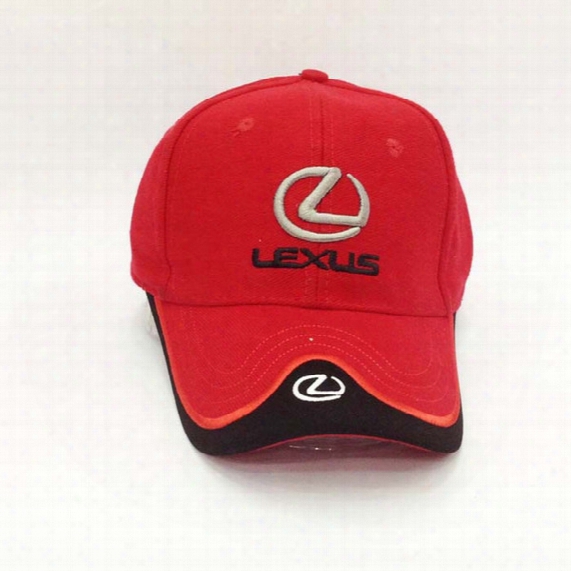 Wholesale- New !wholesale Profession Baseball Cap F1 Racing Cup Leisure Logo Snapback Hat 4 Colors Beige Headgear For Lexus Car Beige