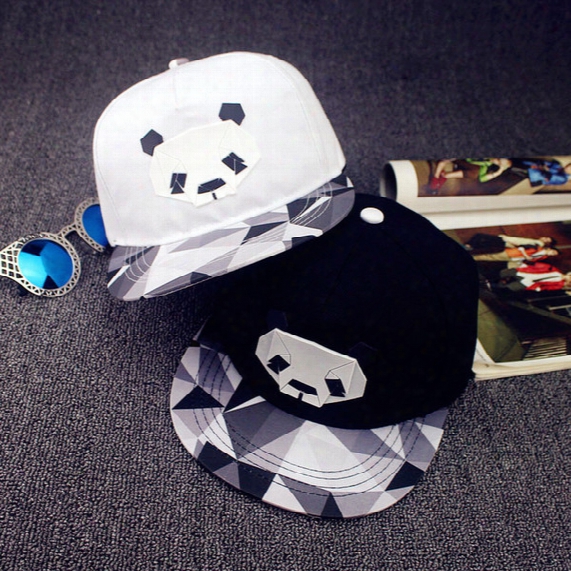 2016 Hot Baseball Caps Hip Hop Ball Caps Hats For Men Women Fashion Panda Plastic Caps Snapback Caps Adult Adjustable Sport