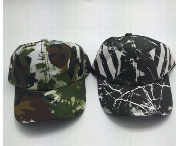 2017 New Four Seasons Casual Baseball Cap Cotton Camouflage Hat Cap Off White Hat
