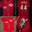 #44 Adam Dunn Cincinnati Reds Authentic Throwback Baseball Jersey 100% Stitched Embroidery Logos Retro Baseball Jerseys Any Name Number