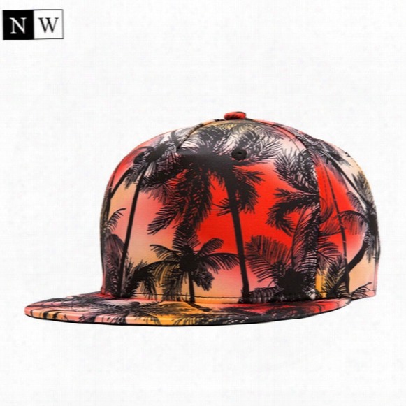 Wholesale- [northwood] Wholesale Fashion Snapback Baseball Caps Brand Basketball Hat Print Beach Scenery Mens Hats And Caps Direct Hip Hop
