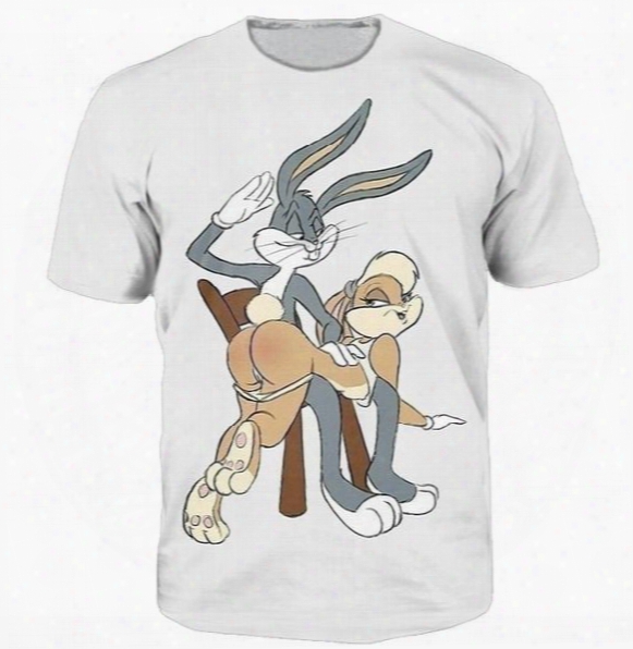 Anime Hot Bugs Bunny Lola Bunny Jersey Spanking 3d T Shirt Funny Men Women Baseball T-shirt S-5xl H50