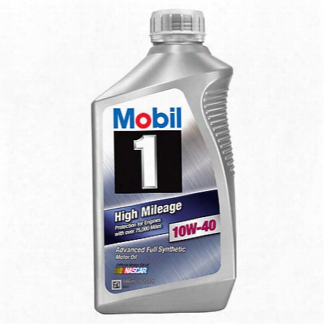 Mobil1 High Mileage 10w-40 Synthetic Motor Oil (1 Qt.) - 103536/98jd39