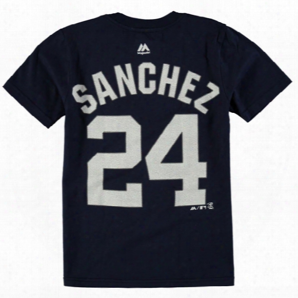 Mlb New York Yankees Player Name & Number T-shirt ( Gary Sanchez ) - Youth