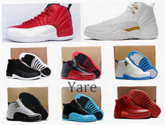 2017 Air Retro 12 Wool Xii Basketball Shoes Ovo White Flu Game Womens Mens Wolf Grey Gym Red Taxi Gamma Blue Suede Sneakers