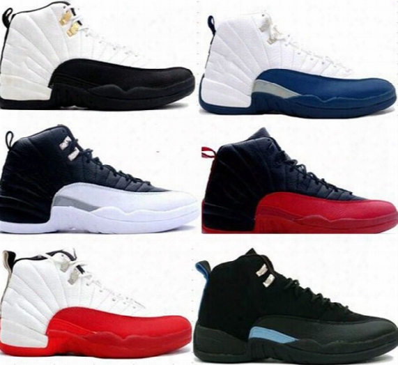 Cheap High Quality Retro 12 Xii 12s Basketball Shoes Women Men 12s Flint Taxi Flu Game French Blue Game Gamma Blue Playoff Sneaker Boots 6-7