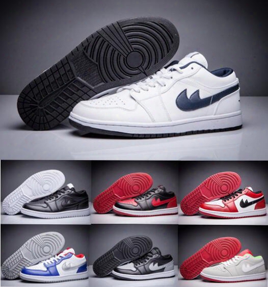 Cheaply Retro 1 Low Basketball Shoes Men Women Blue Retros 1s Casual Shoe Brand Man Woman Zapatos Hombre Sports Sneakers