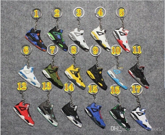 Fashion Basketball Shoe Keyring Keychain Charm Sneakers Keyrings Keychains Hanging Accessories Basketball Sneakers Shoes Key Chain Rings