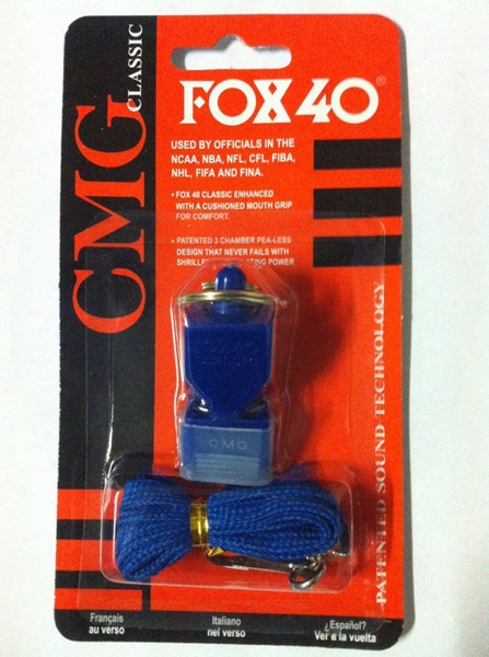 Fox 40 Classic Official Whistle With Break Away Lanyard Fox 40 Football Whistle Soccer Whistle Basketball Whistle Referee Fox 400 Whistle