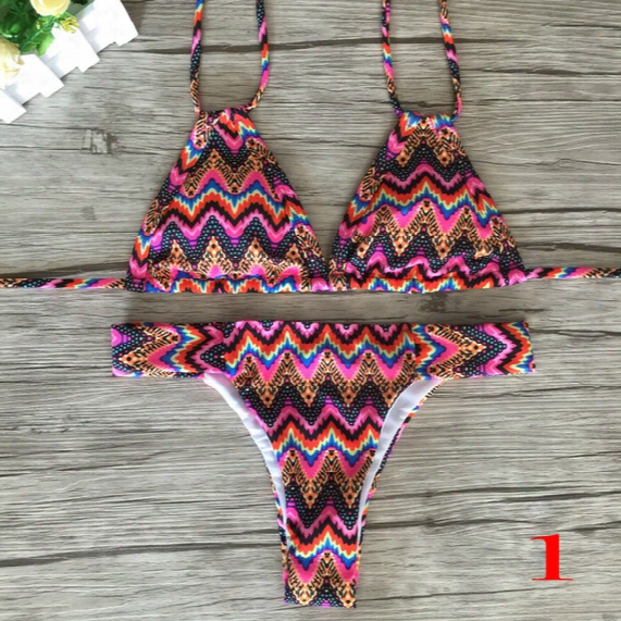 Lace Cropped Swimsuit High Neck Tank Bathing Suit Beach Wear Swimming Suit For Women Swimwear Bikini Set
