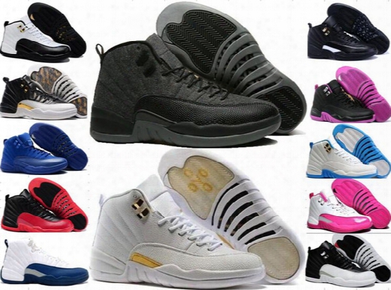 Men Women Retro 12 Xii Basketball Shoes Man 12s Ovo White Gym Red French Blue 12s Taxi Playoffs Wolf Grey Flu Game The Master Sneakers 7-10