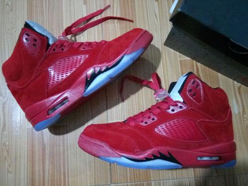 Seminary Of Learning  Red Retro 5s Man Basketball Shoes With Originals Box Size Eur 41-47 Retro 5s Free Shipping Wholesale