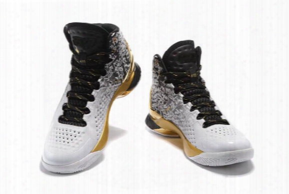 [with Box] 2017 Curry Back To Back Pack Curry 1 Mvp Basketball Shoes Men Stephen Curry Shoes White Gold Currys Shoes Us7-us12 Eur 40-46