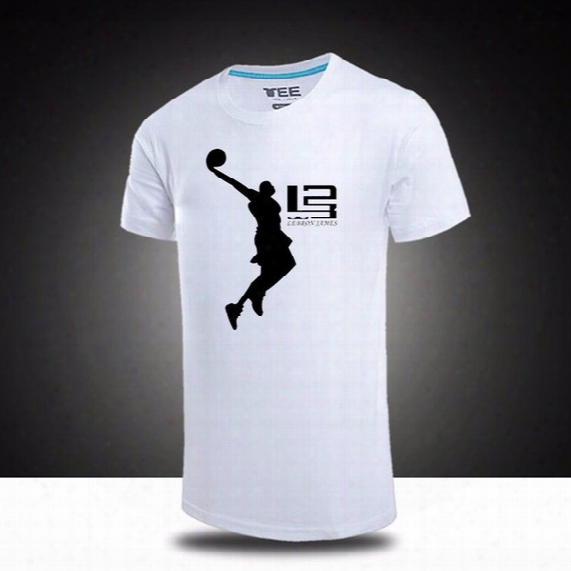 2016 New Lebron James Men Dunk A Basketbal1 Lovers Commemorative Man T-shirt Short Sleeve Cotton Mns Tshirt Tops Tee S-3xl