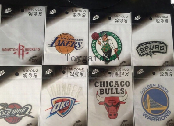 Basketball Teams T-shirt Iron-on Diy Accessory Patch Sticker 50pcs Toys Free Shipping