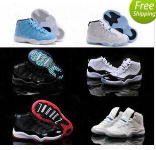 Kids Sneakers Boys Youth Retro 11 Basketball Shoes 2017 For Children Girls Bred Legend Gamma Blue Concord Pantone Us Size 11c-3y