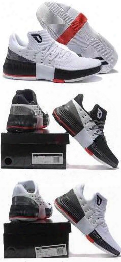 Lillard Dame 3 Cny Roots Rip City Red White Black 2016 Men Basketball Shoes Bounce Size Usa 7 12 Wholesale Free Shipping Sneakers