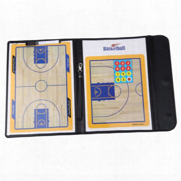New Basketball Coaching Board Coaches Clipboard Dry Erase W/marker Basketball Strategy Board Tactics Luxury Version Isp