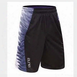New Style Men&#039;s Loose Basketball Shorts Elastic Waist Knee Length Breathable Sports Shorts Quick-dry Running Big Size Shorts Xxxl