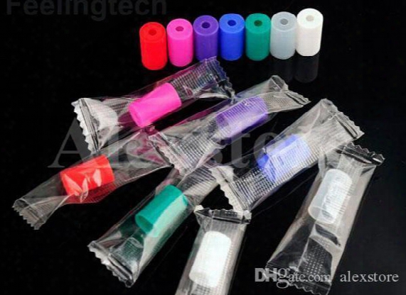 Silicone Mouthpiece Cover Silicon Drip Tip Disposable Colorful Rubber Test Tips Cap Individually Package For Ce4 Clearomizer Atomizer Ecig