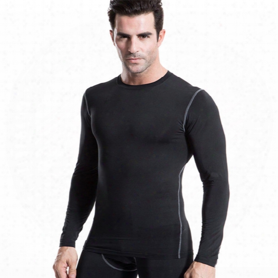 Sports Training Pro Compression Tights Long Sleeve Men Quick Dry Training Running Basketball T-shirt Sports Wear