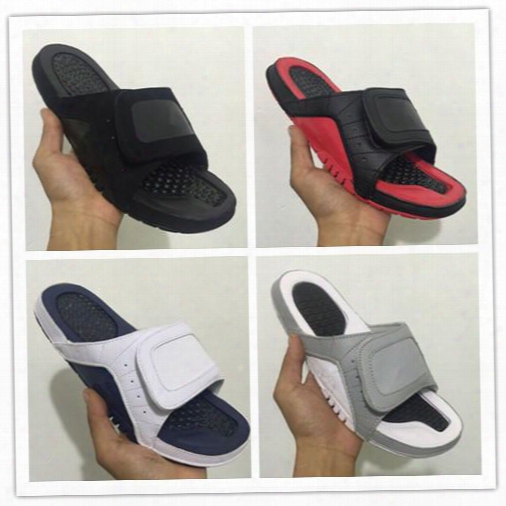 Wholesale Air Retro 12 Xii Hydro Bred Black Red Slippers 12s Silver Sandals Slides Basketball Shoes Sneakers Size 7-13