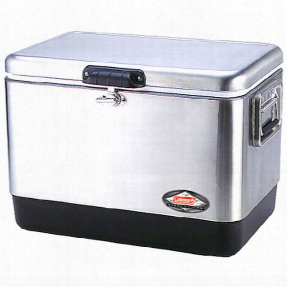 54 Quart Stainless Steel Belted Cooler