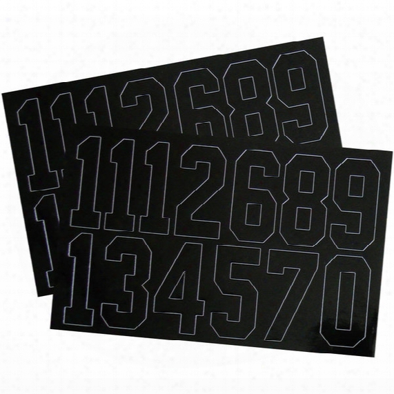 A & R Allied 2" Helmet Number Decals